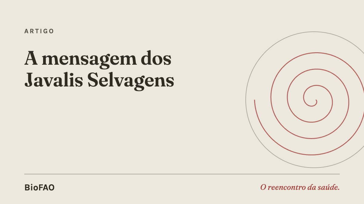 A mensagem dos Javalis Selvagens