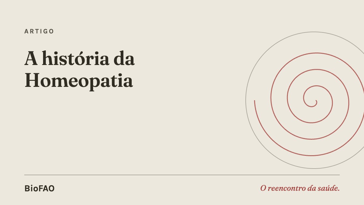 A história da Homeopatia