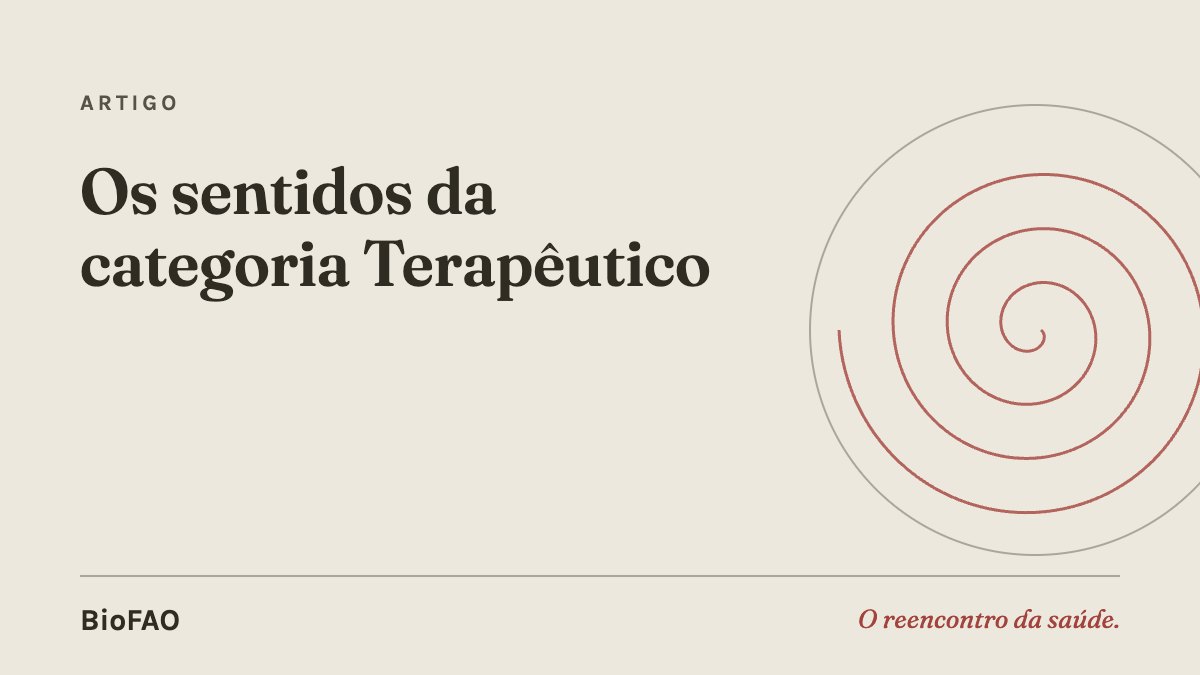 Os sentidos da categoria Terapêutico